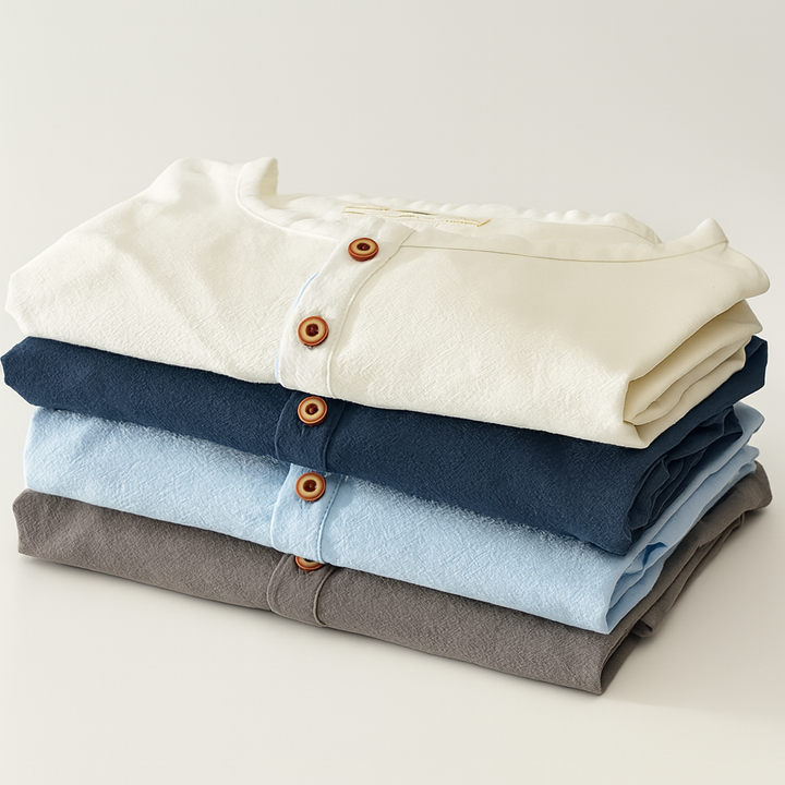 Mason Wolfe Cotton-Linen Henley
