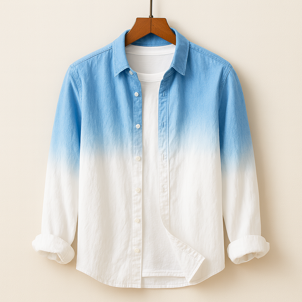Azure Horizon Linen Shirt