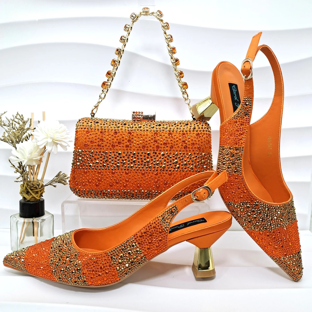 Amara Crystal Shoe & Bag Set