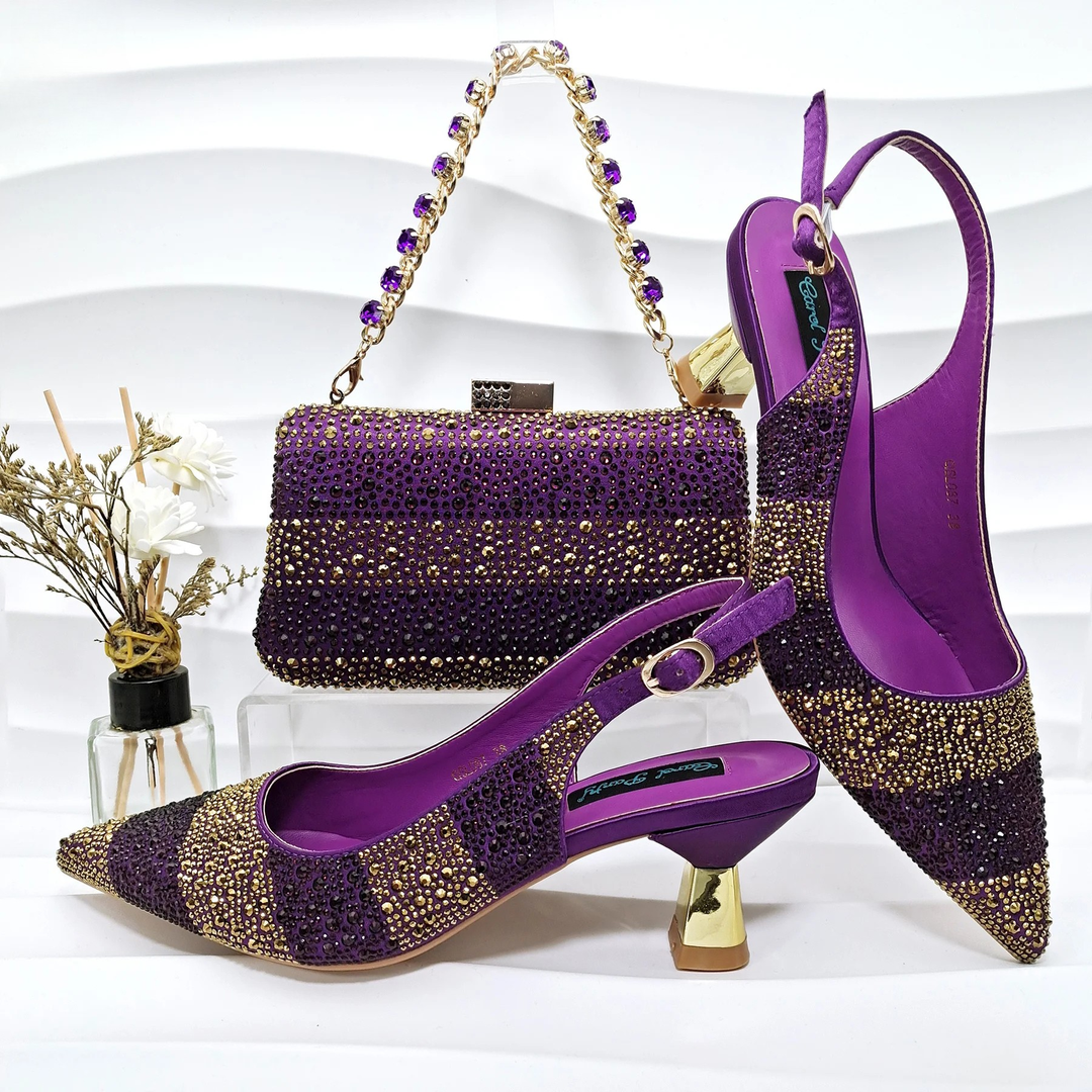 Amara Crystal Shoe & Bag Set