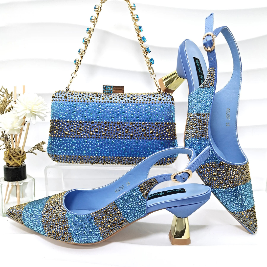 Amara Crystal Shoe & Bag Set