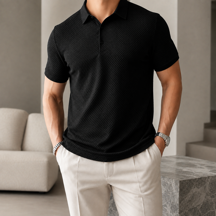 Miller Textured Knit Polo