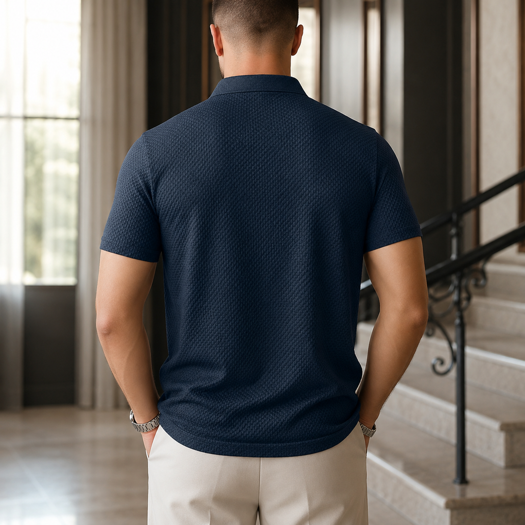 Miller Textured Knit Polo