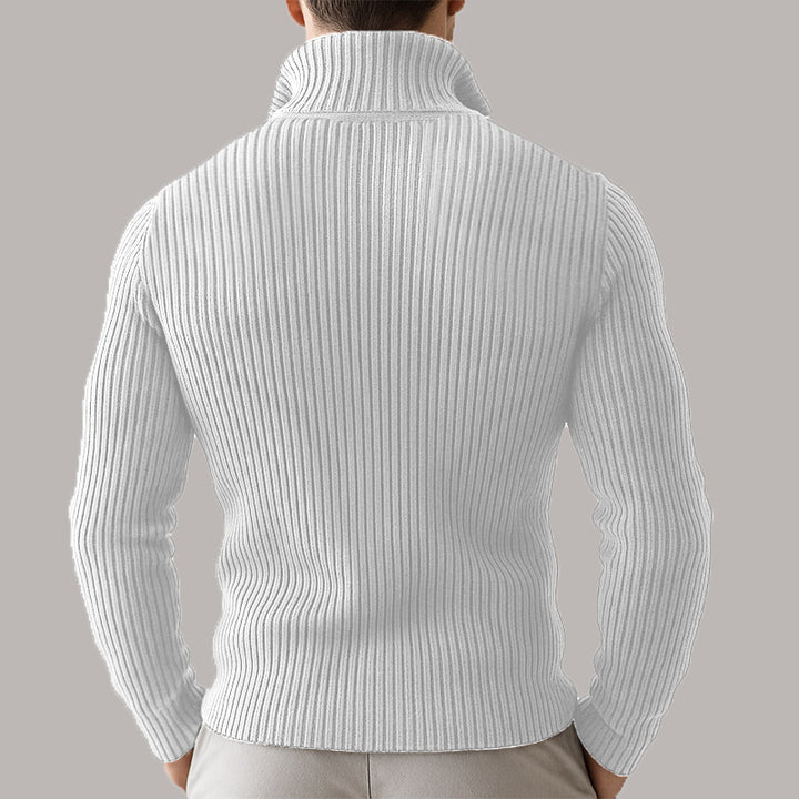 Stockholm Ribbed Zip Sweater