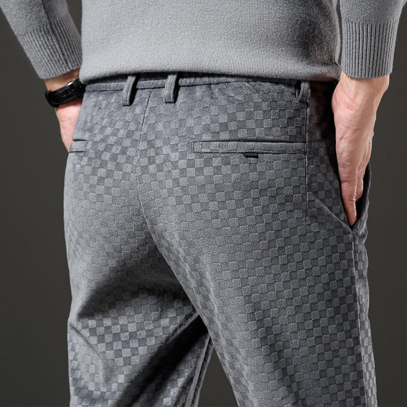 Check Jacquard Trousers
