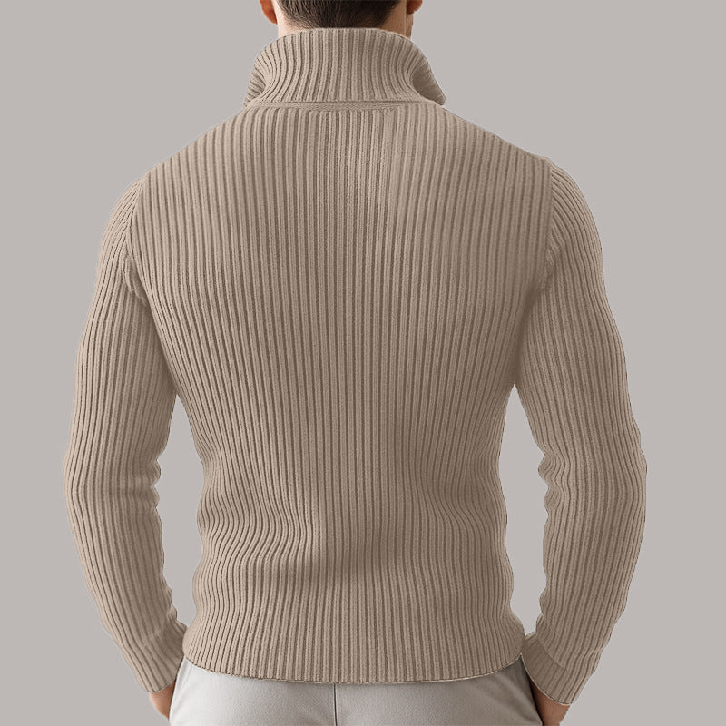 Stockholm Ribbed Zip Sweater