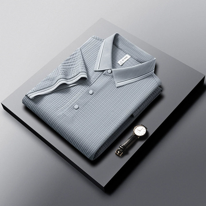 Mercer Waffle-Knit Polo
