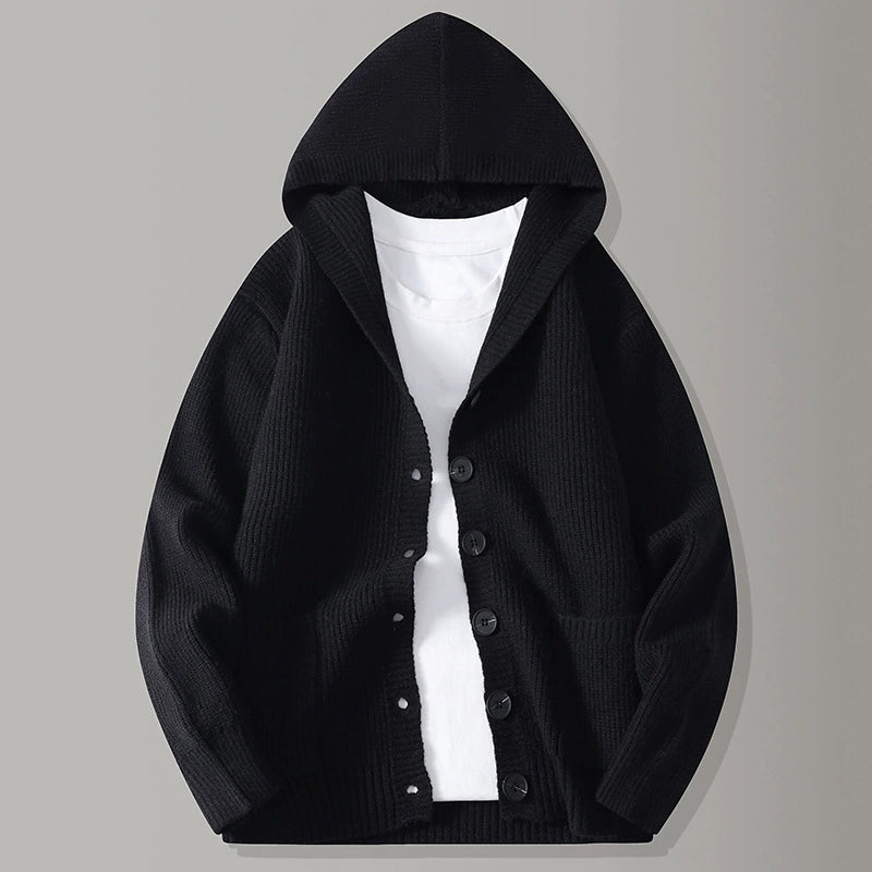 Harrison Hooded Knit Cardigan