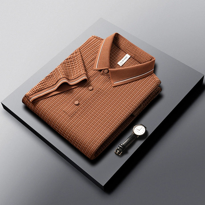 Mercer Waffle-Knit Polo