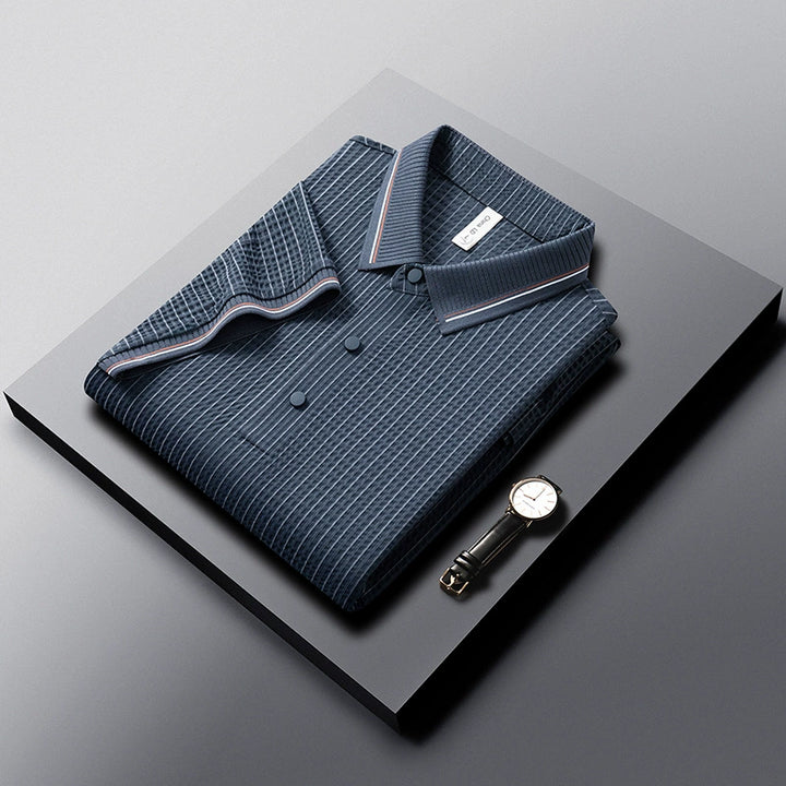 Mercer Waffle-Knit Polo