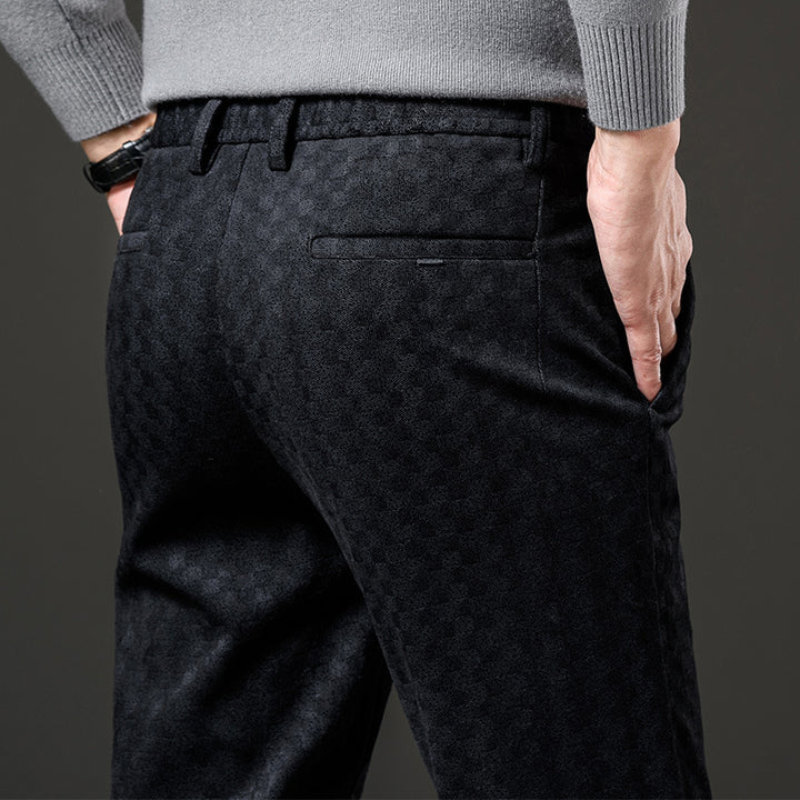 Check Jacquard Trousers