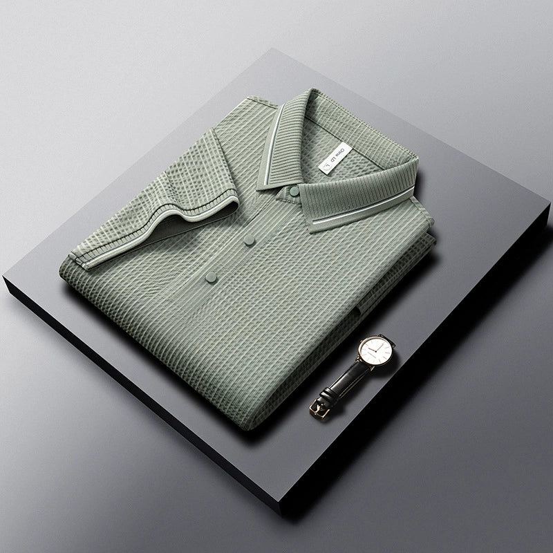 Mercer Waffle-Knit Polo