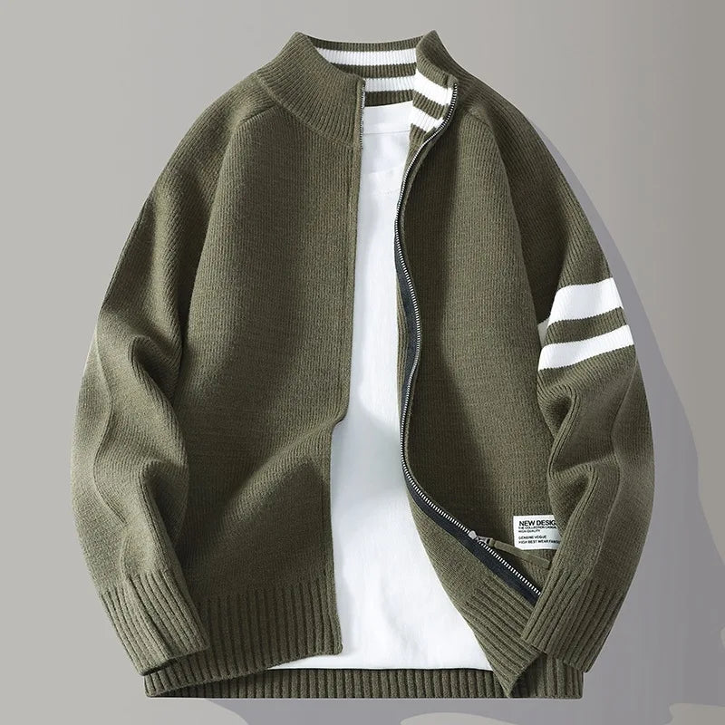 Wesley Knit Zip Cardigan