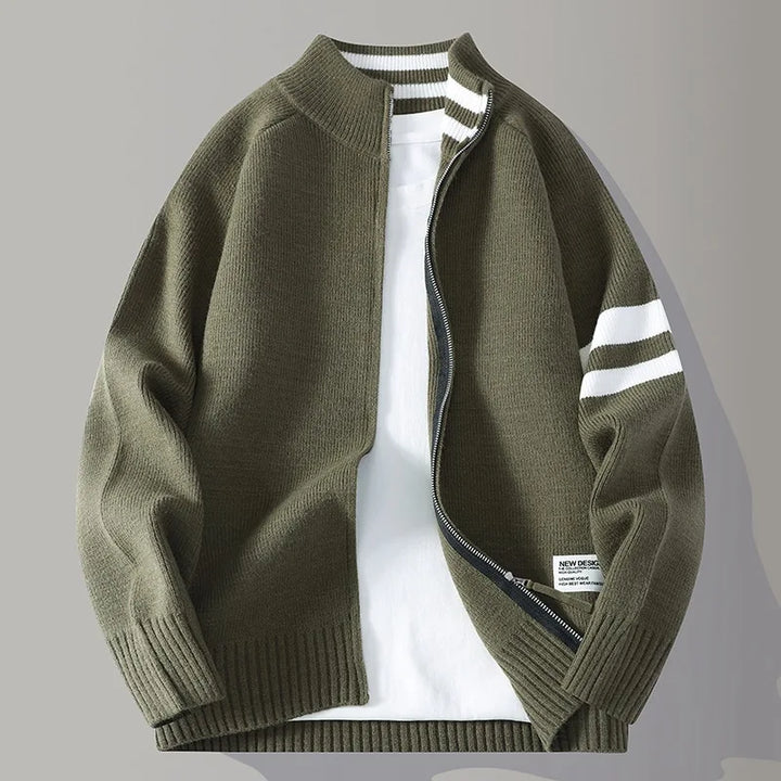 Wesley Knit Zip Cardigan