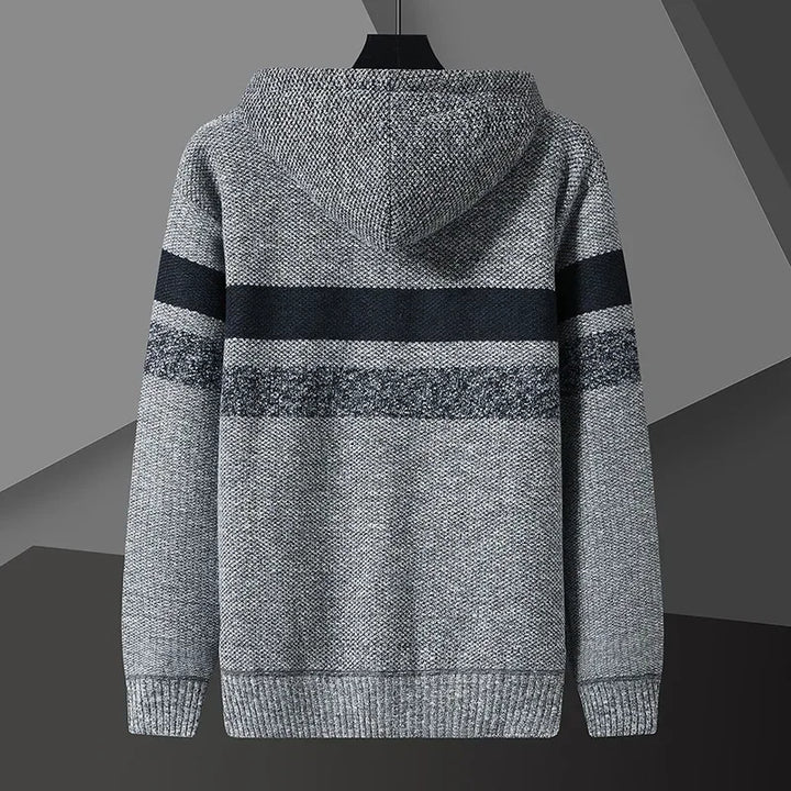 Helsinki Stripe-Knit Hoodie