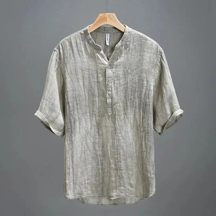 Bari Coast Washed Linen Henley