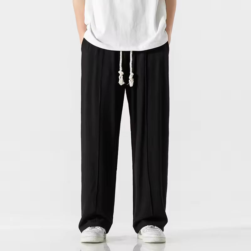 Elio Dune Cotton-Linen Pants
