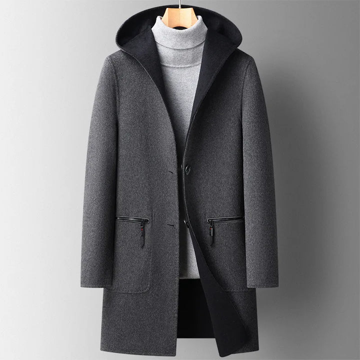 Bowman Pure Merino Hooded Overcoat