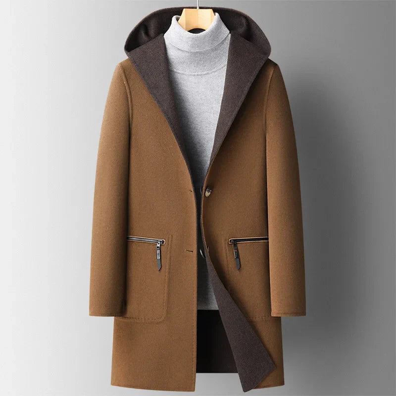 Bowman Pure Merino Hooded Overcoat