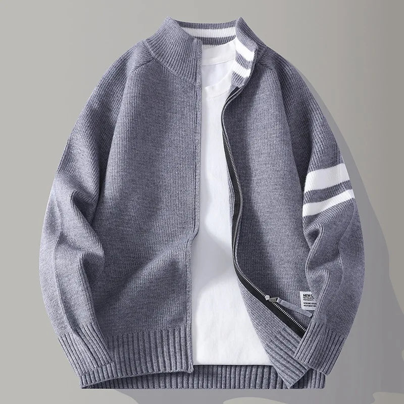 Wesley Knit Zip Cardigan