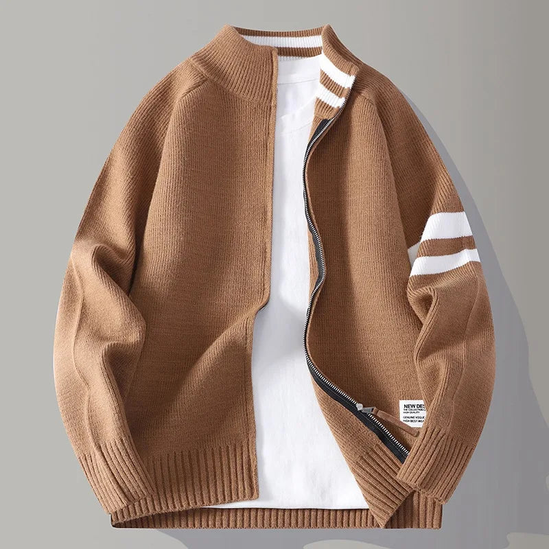 Wesley Knit Zip Cardigan