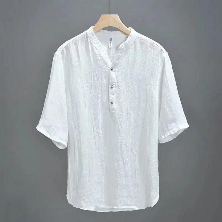 Bari Coast Washed Linen Henley