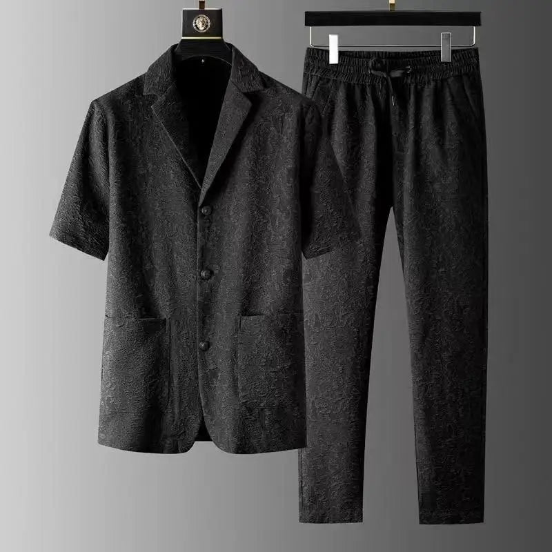 Elias Monroe Jacquard Lounge Set