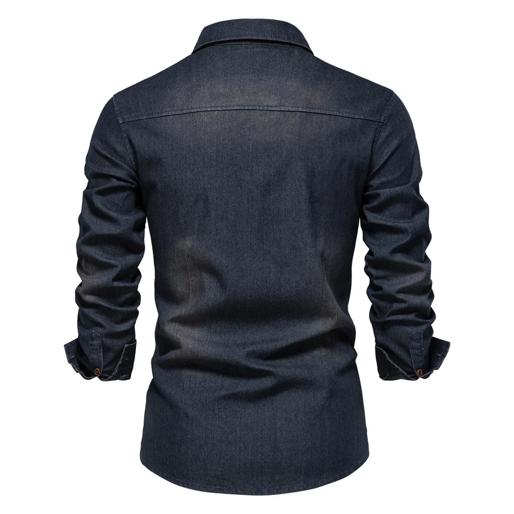 Adaptive Fit Cotton-Denim Shirt