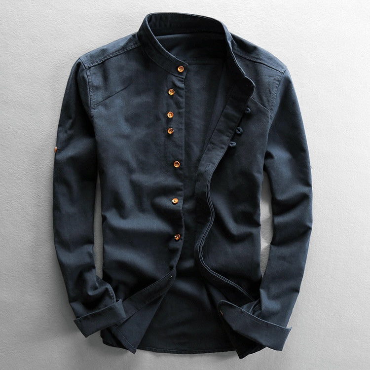 Kenji Stand Collar Shirt