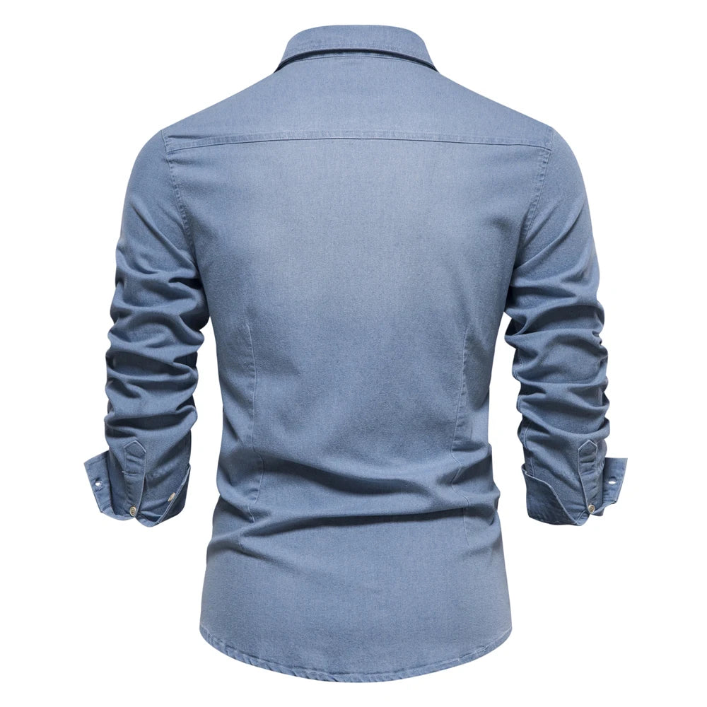 Adaptive Fit Cotton-Denim Shirt