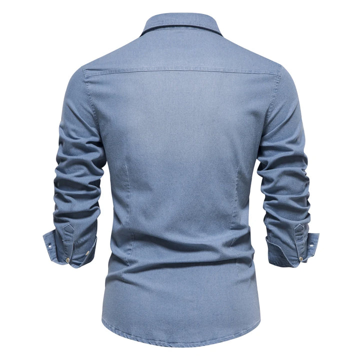 Adaptive Fit Cotton-Denim Shirt