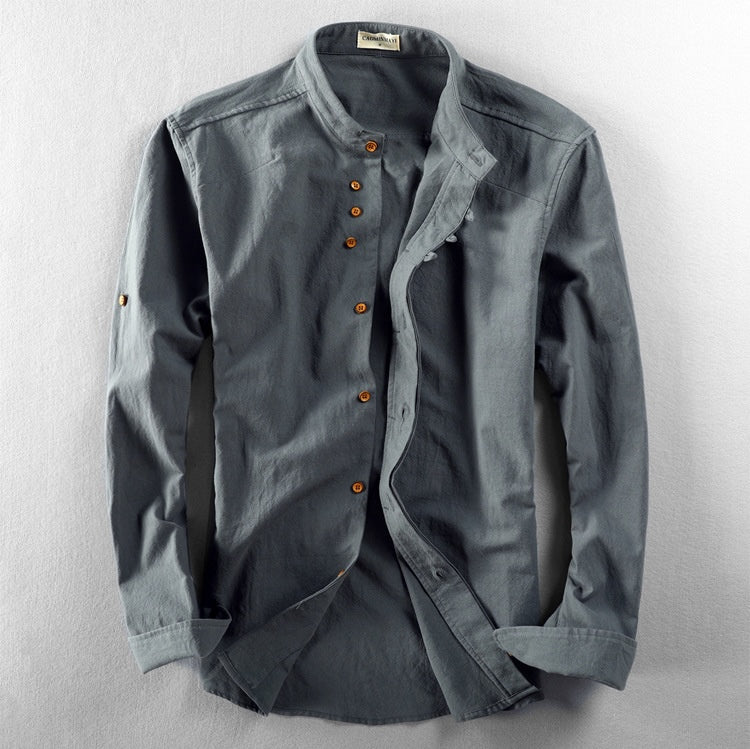 Kenji Stand Collar Shirt