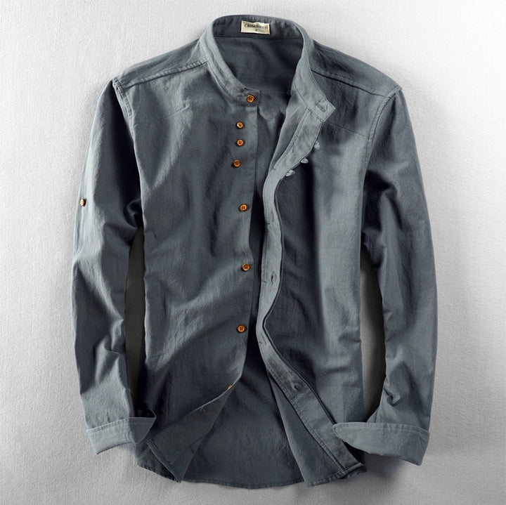 Kenji Stand Collar Shirt