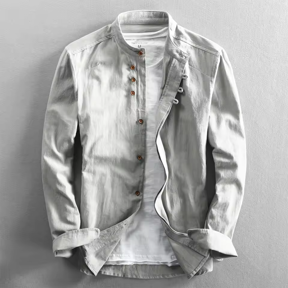 Kenji Stand Collar Shirt