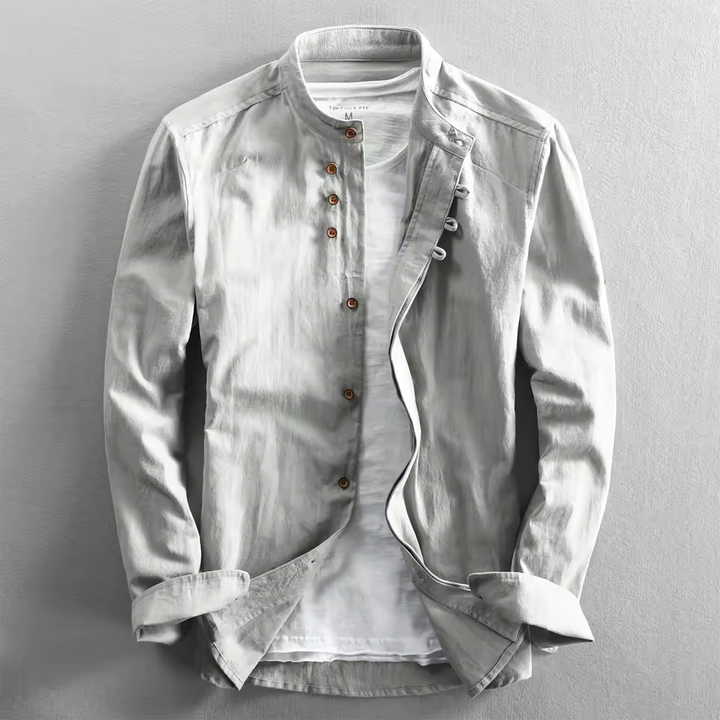 Kenji Stand Collar Shirt