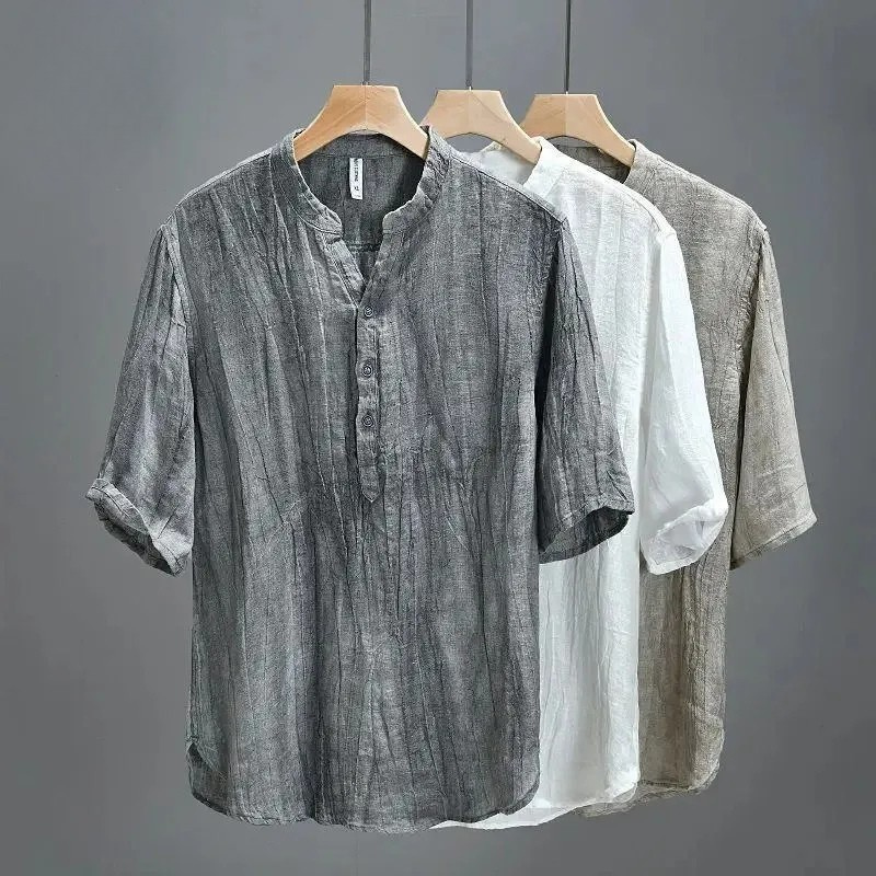 Bari Coast Washed Linen Henley