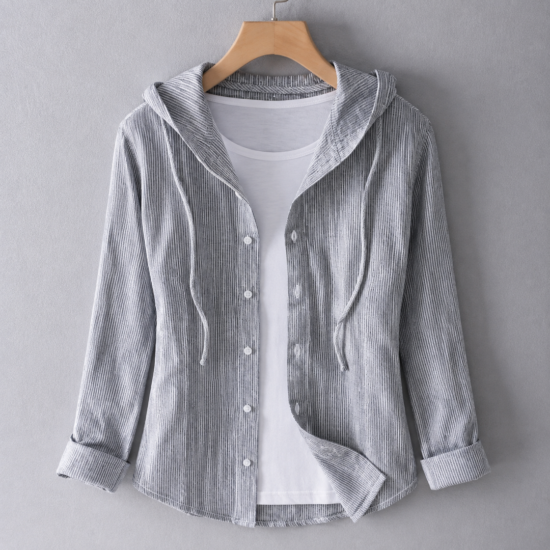 Camille Linen Hoodie