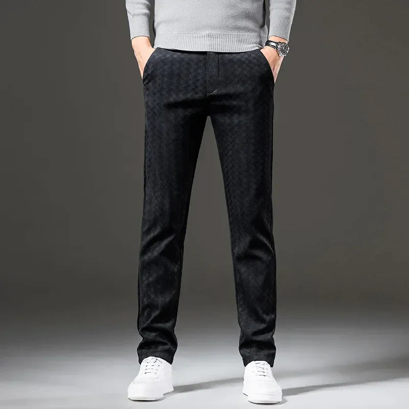 Check Jacquard Trousers