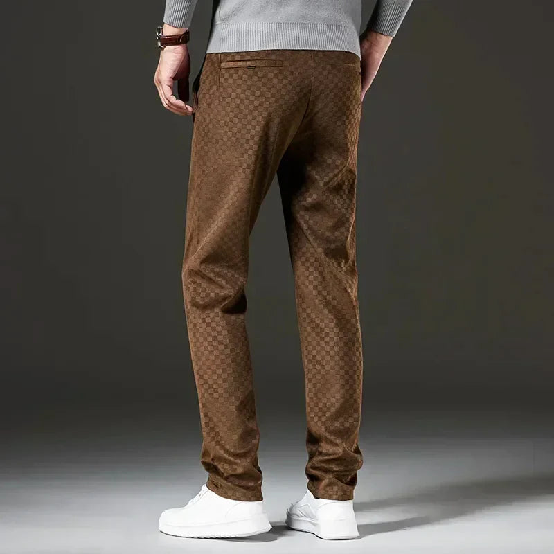 Check Jacquard Trousers