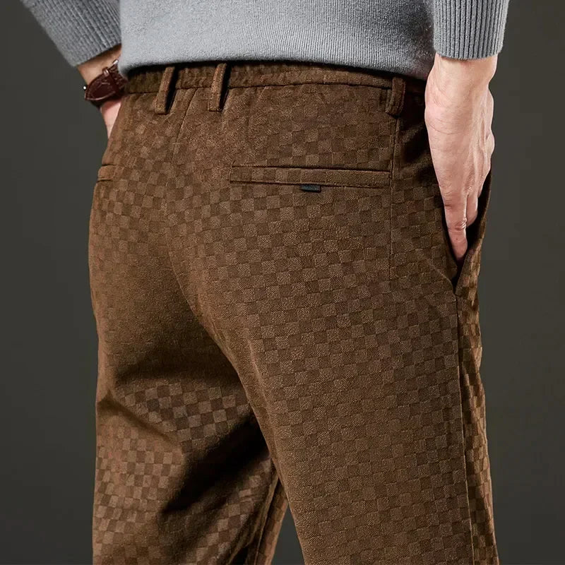 Check Jacquard Trousers
