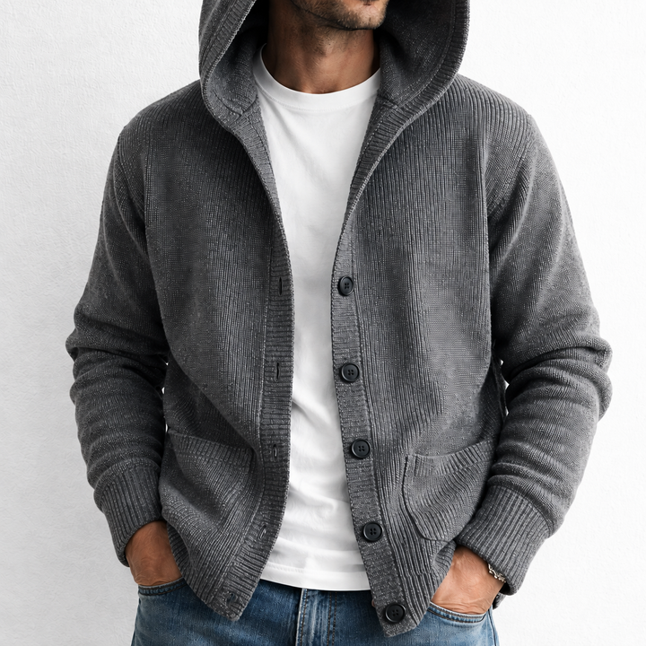 Harrison Hooded Knit Cardigan