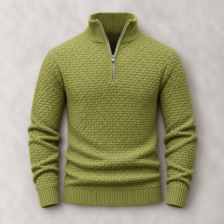 Ashton Textured Quarter-Zip Sweater