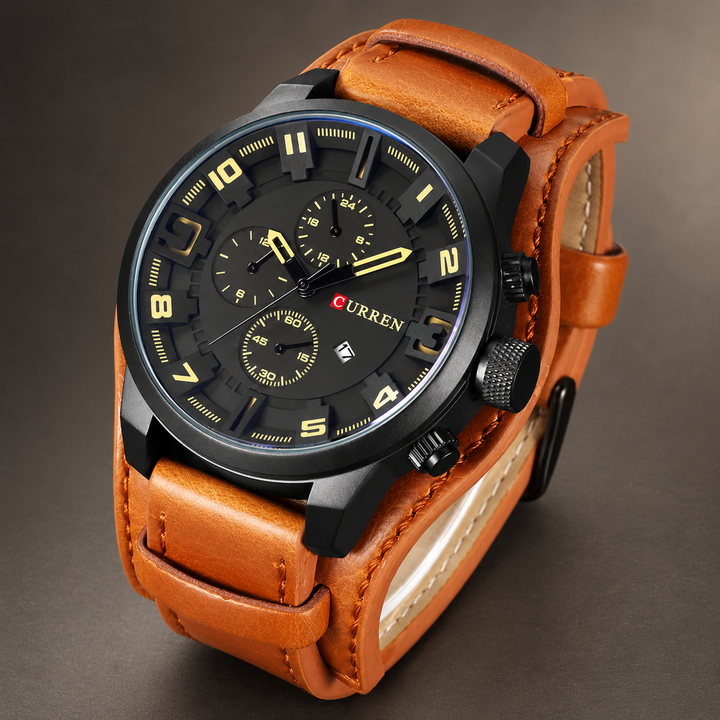 Curren Leather Chrono