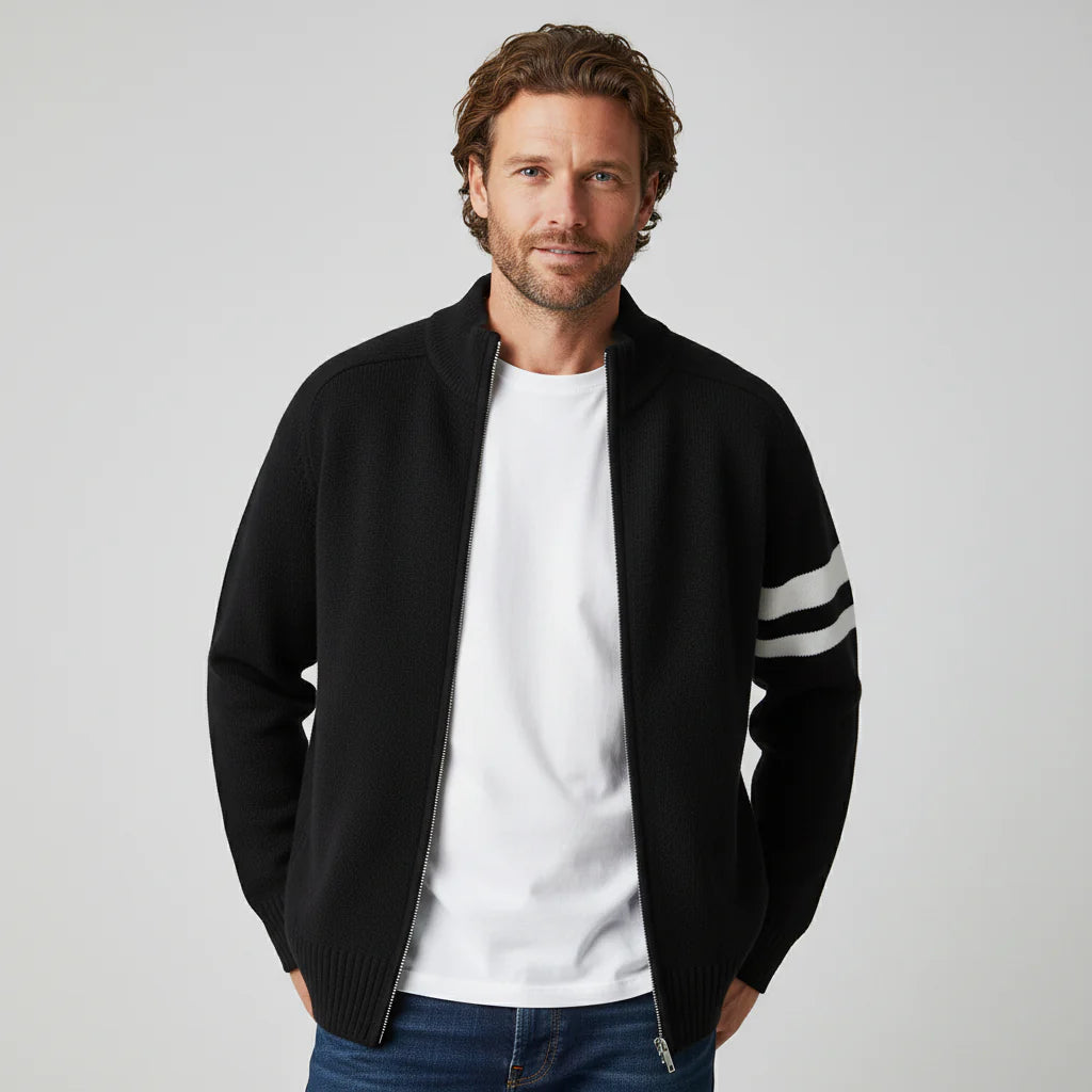 Wesley Knit Zip Cardigan