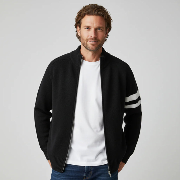 Wesley Knit Zip Cardigan