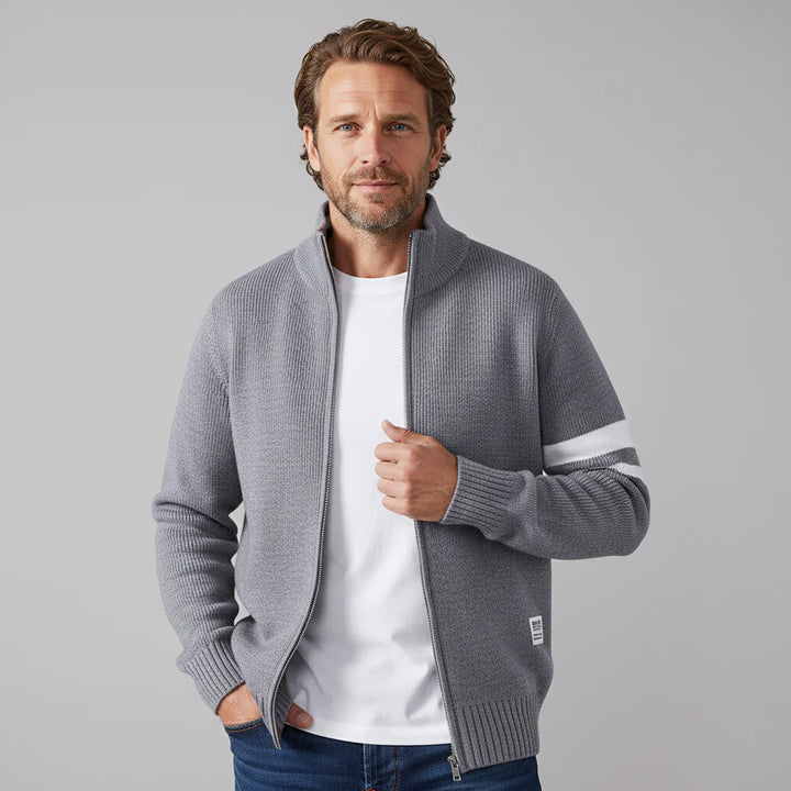 Wesley Knit Zip Cardigan