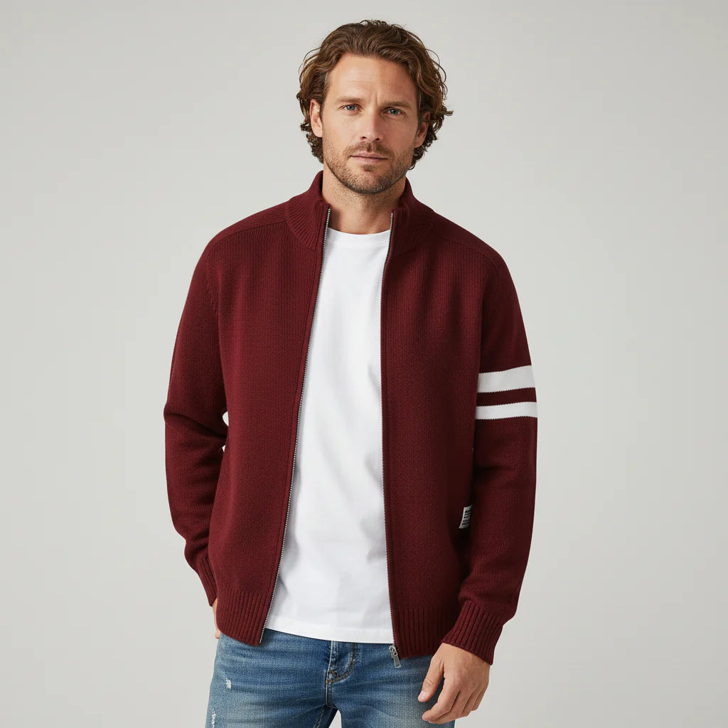 Wesley Knit Zip Cardigan