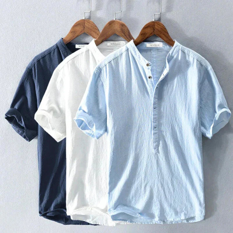 Keaton Hunt Cotton-Linen Shirt