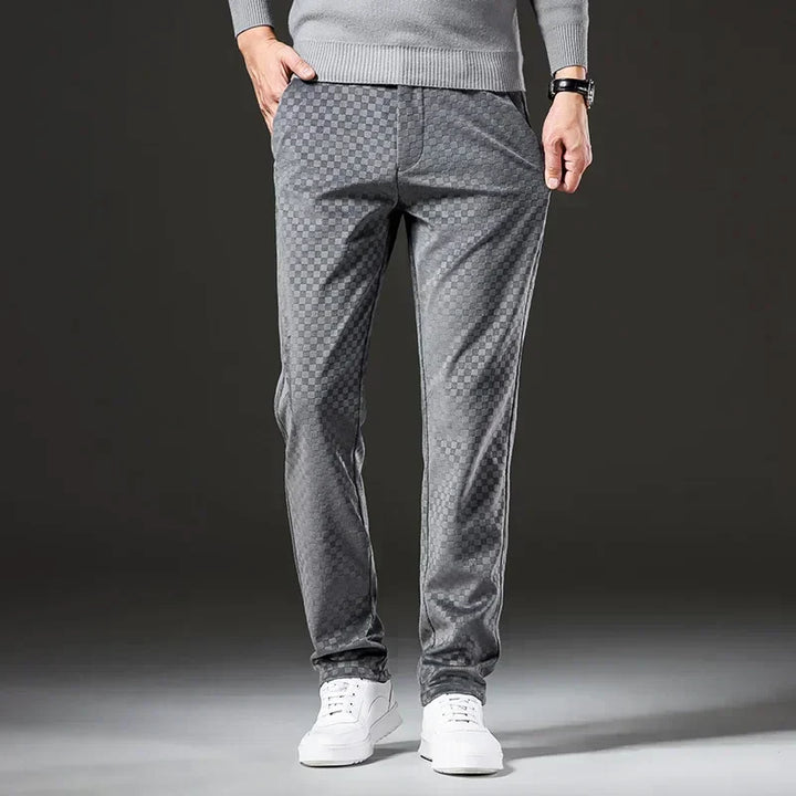 Check Jacquard Trousers