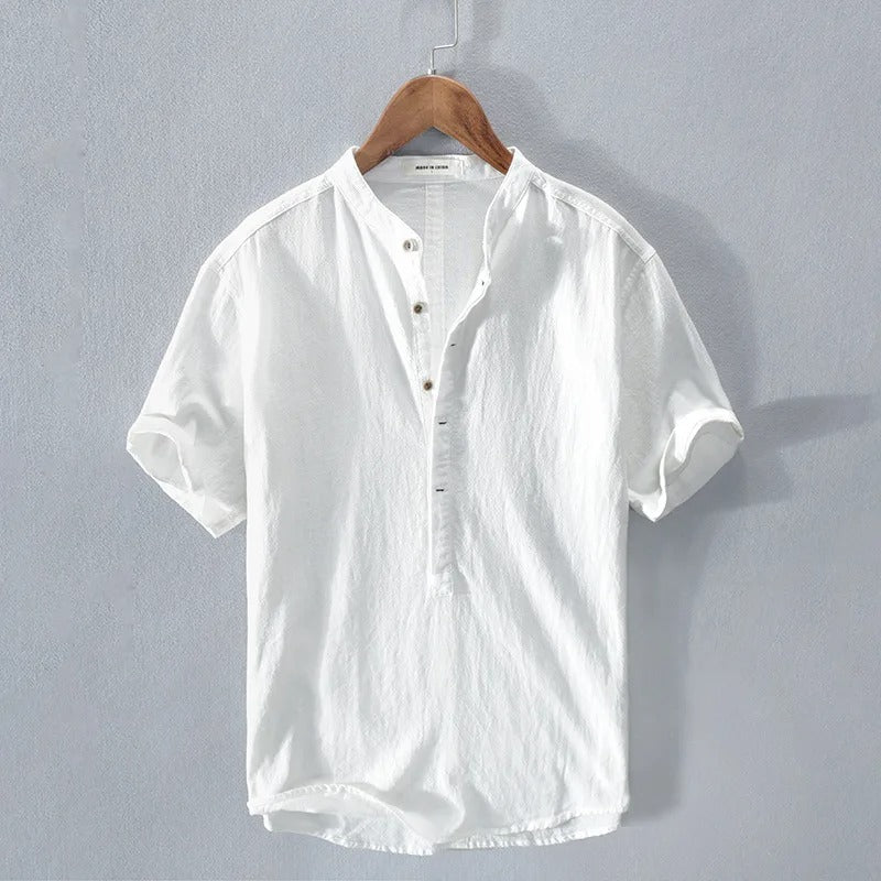 Keaton Hunt Cotton-Linen Shirt